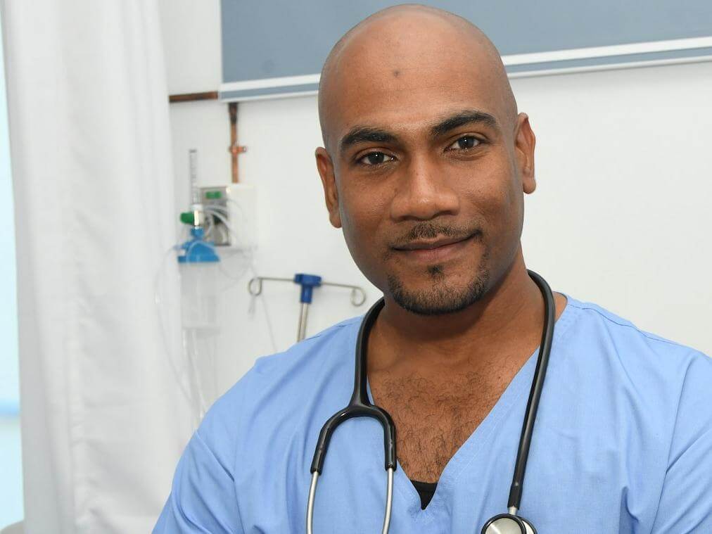 Surgeon in operating room