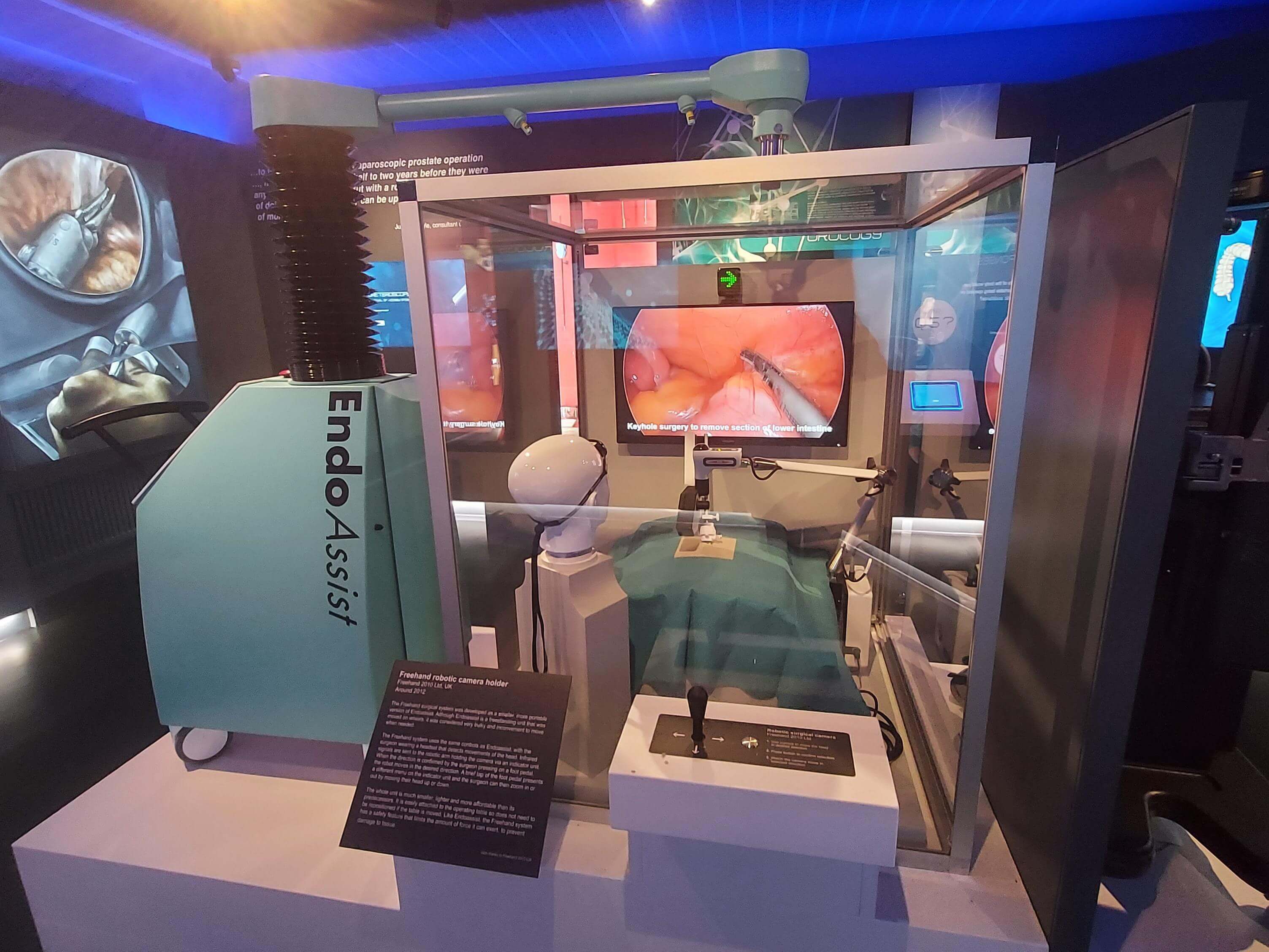 Freehand Vista Surgical Robot on Display in Surgeons' Hall Museum