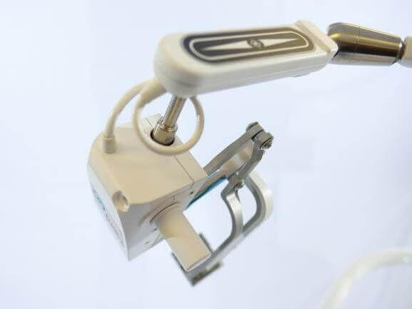 Scope holding robot rear view