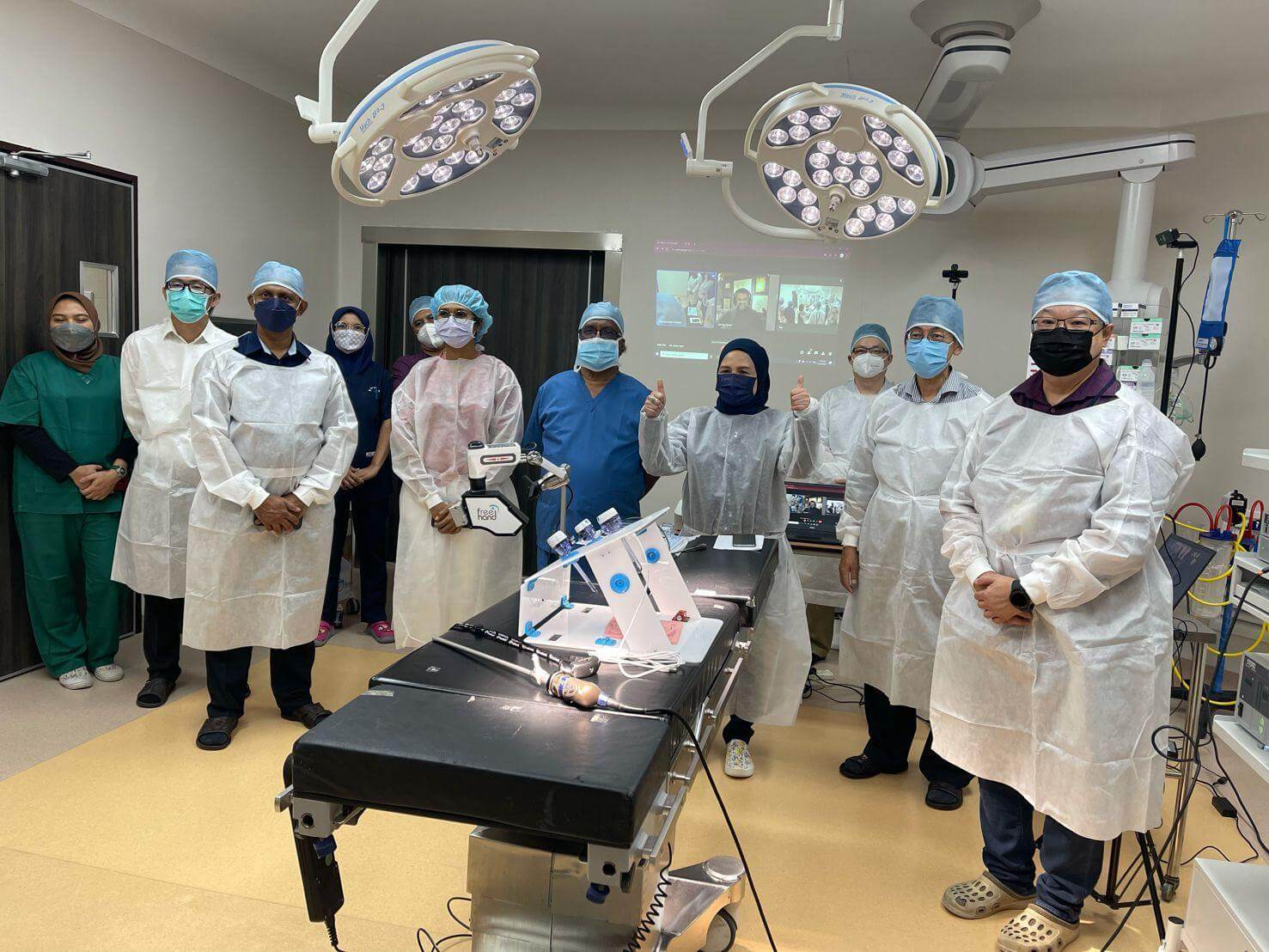 Surgical team delighted with collaborative robot