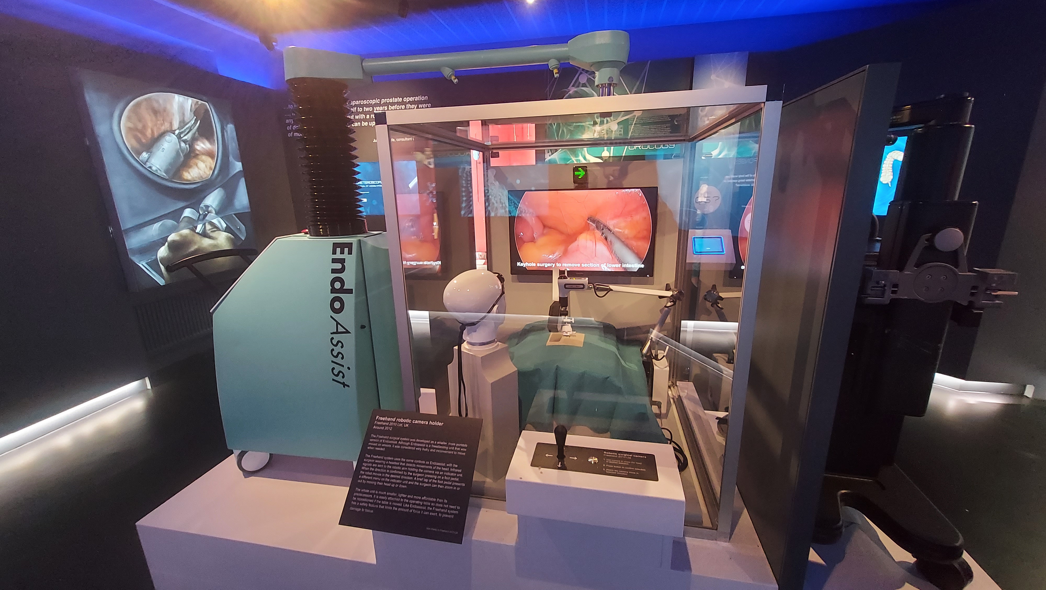 Freehand Vista Surgical Robot on Display in Surgeons' Hall Museum