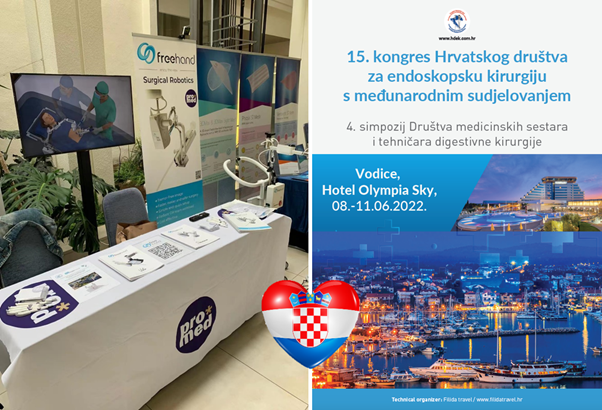 Medical congress for surgeons in Croatia with picture of booth and poster