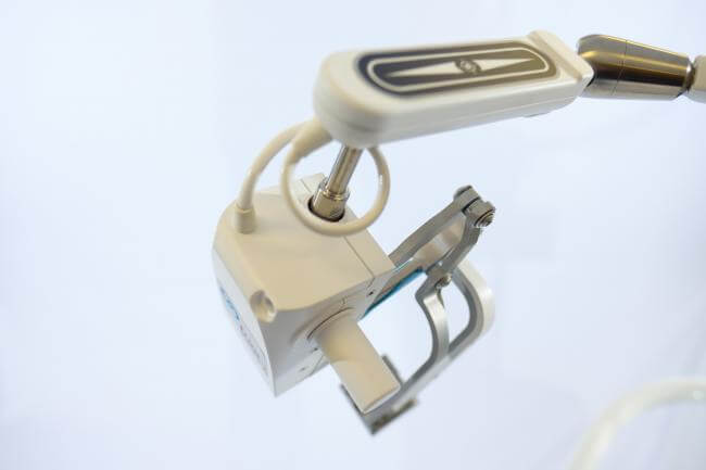 Scope holding robot rear view